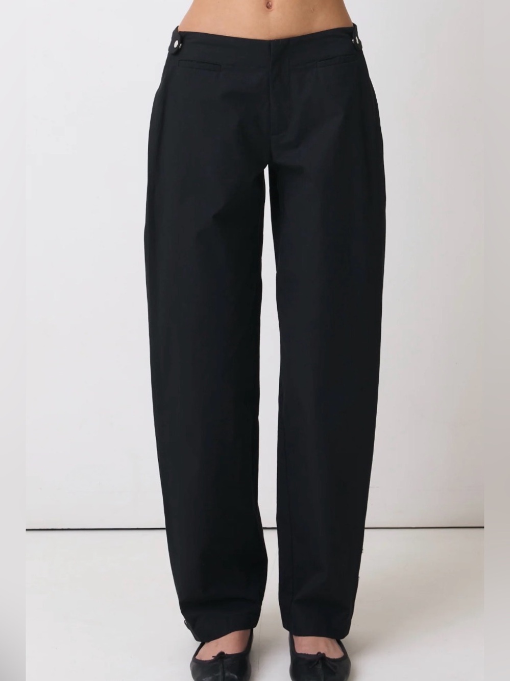 Peachy Den Black Wide-Leg Trouser - Women